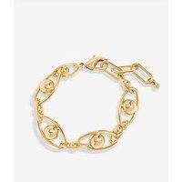 Jon Richard Gold Plated Polished Orb Chain Bracelet