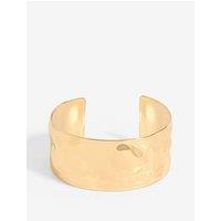 Mood Gold Polished Molten Cuff Bracelet