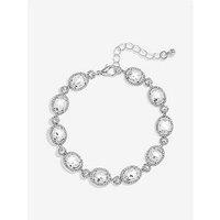 Jon Richard Silver Plated Crystal Halo Bracelet