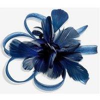 Jon Richard Navy Floral Clip Fascinator