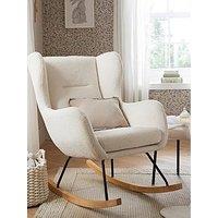 Cuddleco Marley Nursing Chair And Footstool - Teddy Off White