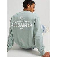 Allsaints All Saints Soleil Crew Long Sleeve Sweatshirt- Light Green