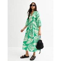 New Look Katy Shell Smock Midi - Green