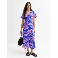 New Look Katy Shell Tea Midi Dress - Blue