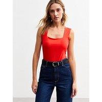 New Look Red Square Neck Bodysuit