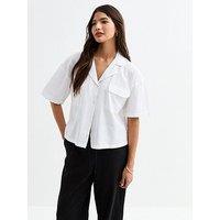 New Look White Oversized Boxy Fit Shirt