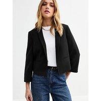 New Look Black Cropped Blazer Jacket