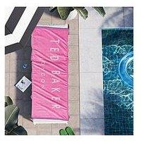 Ted Baker Logo Beach Towels- Pink