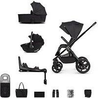 Venicci Upline 2 - 3In1 Bundle Plus Tiago Black Car Seat And 360 Base - All Black