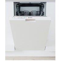 Indesit In2Id10Cs80Uk Push&Go Integrated Slimline Dishwasher - White