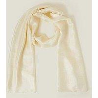 Accessorize Sammy Shimmer Scarf - Ivory
