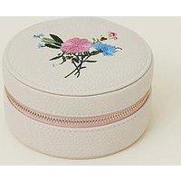 Accessorize Embroidered Jewellery Box - Cream