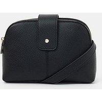 Accessorize Double Zip Flap X Body Bag - Black
