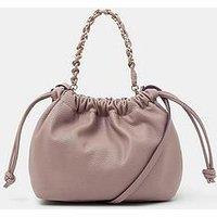 Accessorize Drawstring Cross Body Bag - Mink - Mink