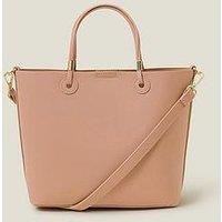 Accessorize Metal Detail Handheld Bag - Blush