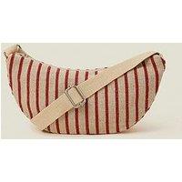 Accessorize Stripe Sling Bag - Red
