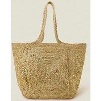 Accessorize Metallic Jute Bag - Gold