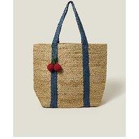 Accessorize Jute Shoulder Denim Strap - Natural