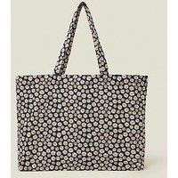 Accessorize Daisy Printed Shopper - Navy