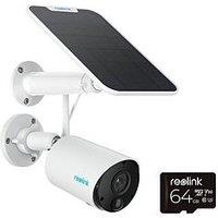 Reolink 3Mp Wi-Fi Battery Security Camera For Outdoors, Smart Detection, No Monthly Fees, Argus Series B320+Solar Panel + 64Gb Sd Card