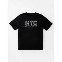 V By Very Boys Nyc T-Shirt - Black