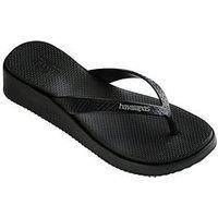 Havaianas High Platform Flip Flop - Black