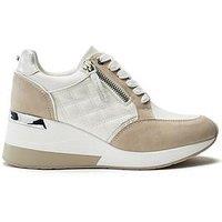 Moda In Pelle Carrley Wedge Trainers - White