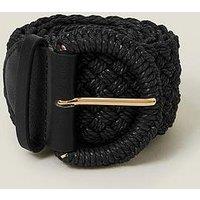 Accessorize Woven Buckle Belt - Black