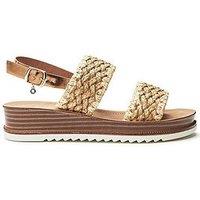 Moda In Pelle Kyraa Woven Sandals - Natural
