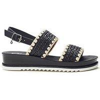 Moda In Pelle Kyraa Woven Sandals - Black