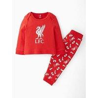 Liverpool Fc Baby Long Sleeve Pyjamas - Red