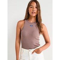 Hugo Easy Tank Top - Brown