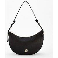 Boss Icon Halfmoon Bag - Black