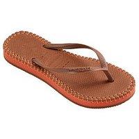 Havaianas Slim Flip Flop Flatform Loop - Rust