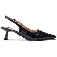 Moda In Pelle Godal Slingback Kitten Heel Shoes - Black