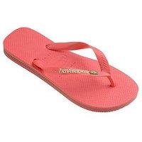 Havaianas Brasil Logo Flip Flop - Tropical Coral