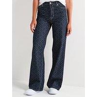 Hugo 937 Wide Leg Jean - Navy