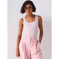 Boss Ribbed Vest - Pink