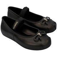 Mini Melissa Junior Sophie Ballerina Shoe - Black