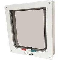 M-Pets Doras Cat Door With Tunnel - Big Cat - 4 Way Locking