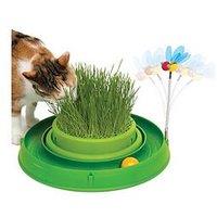 Catit Play Circuit Ball Toy With Grass Green