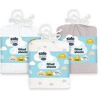 Silentnight Safe Nights Cot Bed Fitted Sheets - 6-Pack Bundle
