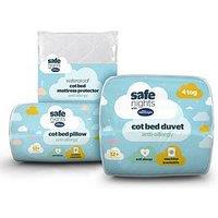 Silentnight Safe Nights 3-Piece Cot Bed Bedding Bundle