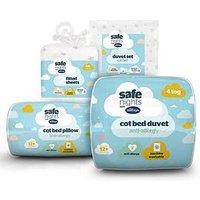 Silentnight Safe Nights Grey Star 5-Piece Bedding Bundle