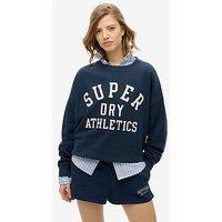 Superdry Athletic Essentials Relaxed Applique Sweatshirt - Navy