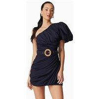 Elliatt Kara Asymmetrical Mini Dress - Navy