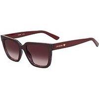 Love Moschino Mol087/S Acetate Sunglasses - Burgundy