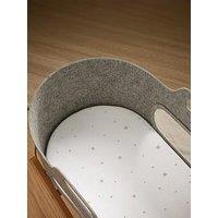 Snuz Snz Twin Pack Moses Basket Sheets - White/Star