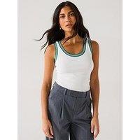 V By Very Stripe Binding Scoop Neck Vest