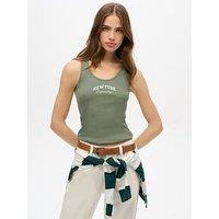 Superdry Athletic Essentials Graphic Vest Top - Green